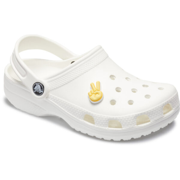 Crocs Peace Hand Sign  Unisex Renkli Rozet - Görsel 2