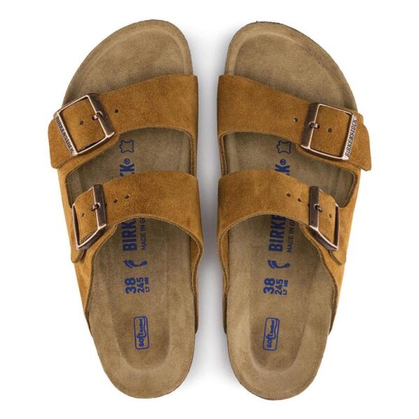Birkenstock Arızona Sfb Vl Kadın Çift Tokalı Terlik 1009527 - Görsel 4