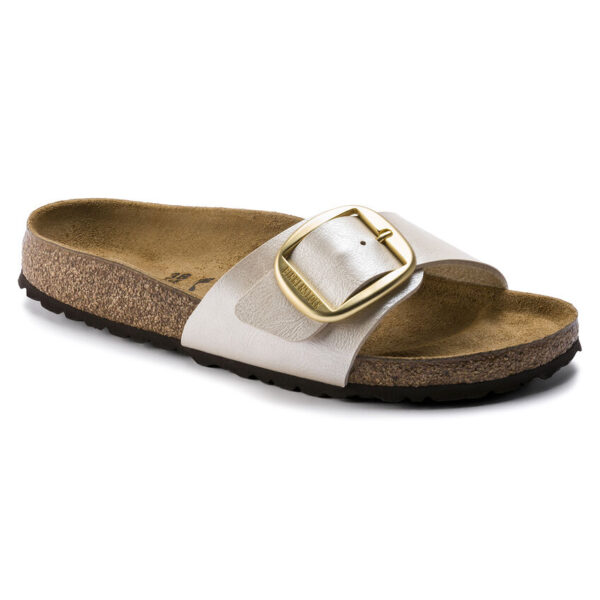 Birkenstock Madrıd Bıg Buckle Bf Graceful Kadın İnci Beyazı Terlik 1015279 - Görsel 9
