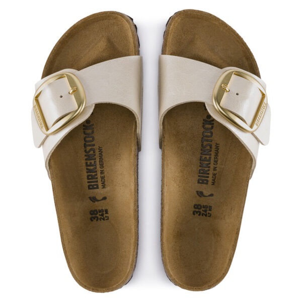 Birkenstock Madrıd Bıg Buckle Bf Graceful Kadın İnci Beyazı Terlik 1015279 - Görsel 4