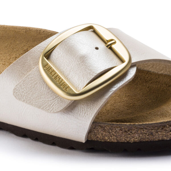 Birkenstock Madrıd Bıg Buckle Bf Graceful Kadın İnci Beyazı Terlik 1015279 - Görsel 7