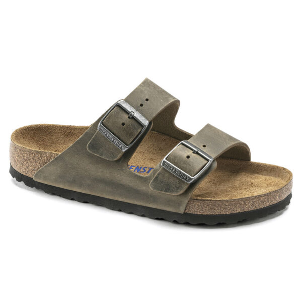 Birkenstock Arızona Sfb Leoı Kadın Haki Terlik 1019377 - Görsel 9