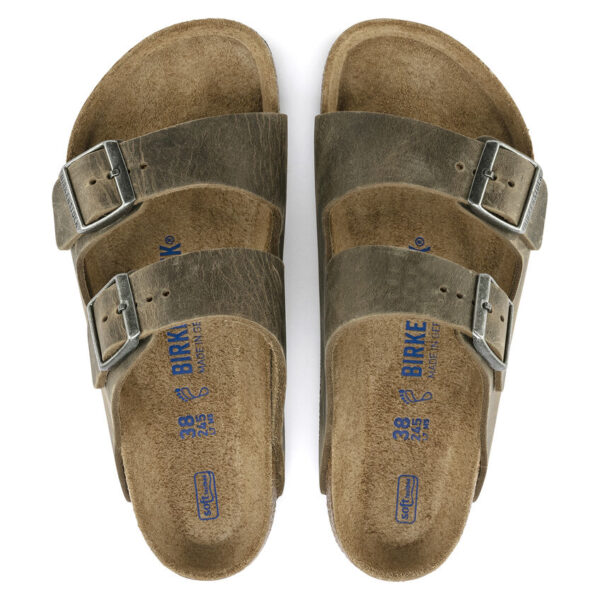 Birkenstock Arızona Sfb Leoı Kadın Haki Terlik 1019377 - Görsel 4