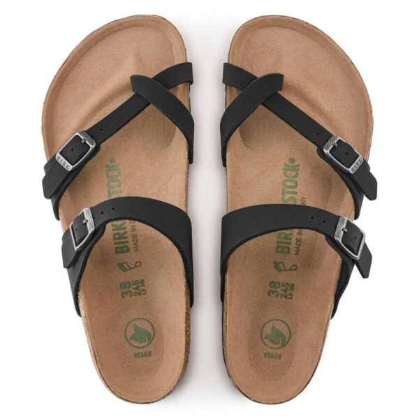 Birkenstock Mayarı Bf Nu Earthy Vegan Kadın Siyah Parmak Arası Terlik 1021176 - Görsel 4