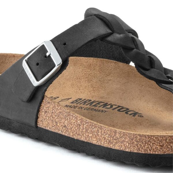 Birkenstock Gızeh Leoı Braıded Kadın Siyah Parmak Arası Terlik 1021349 - Görsel 7