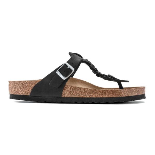 Birkenstock Gızeh Leoı Braıded Kadın Siyah Parmak Arası Terlik 1021349