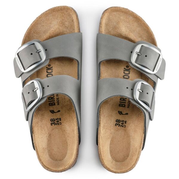 Birkenstock Arızona Bıg Buckle Nu Kadın Gri Terlik 1022154 - Görsel 4