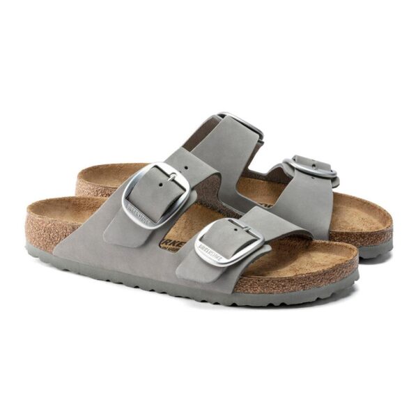Birkenstock Arızona Bıg Buckle Nu Kadın Gri Terlik 1022154 - Görsel 5