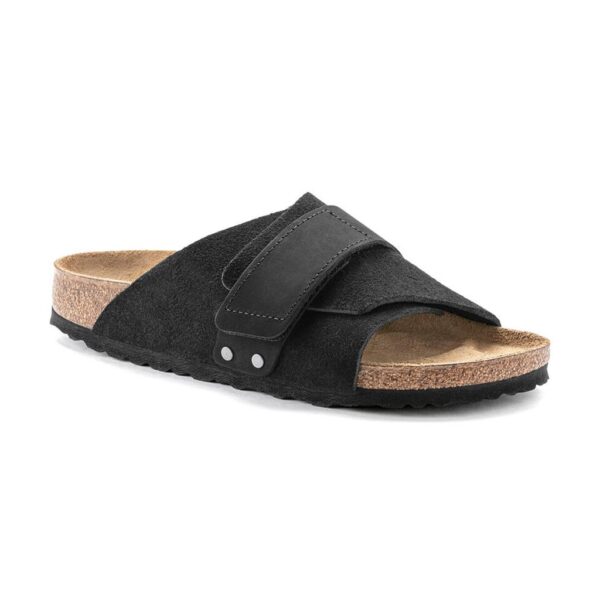 Birkenstock Kyoto Vl Erkek Siyah Düz Bant Terlik 1022566 - Görsel 9
