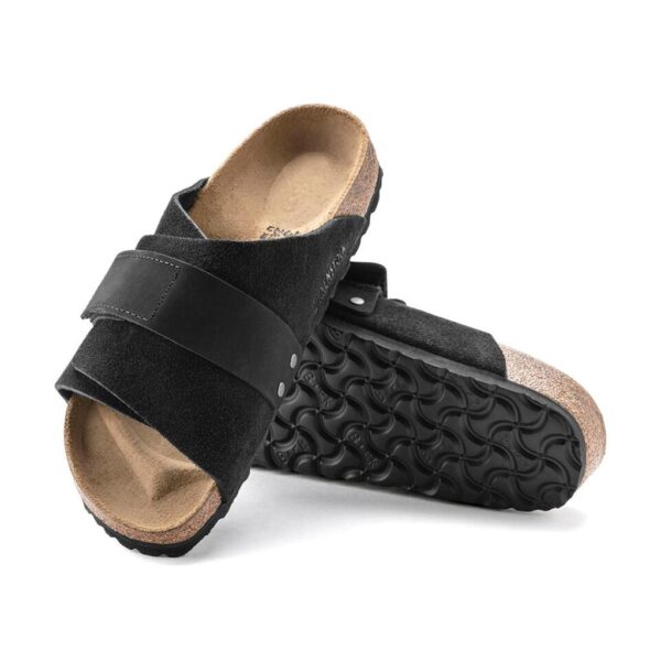 Birkenstock Kyoto Vl Erkek Siyah Düz Bant Terlik 1022566 - Görsel 3