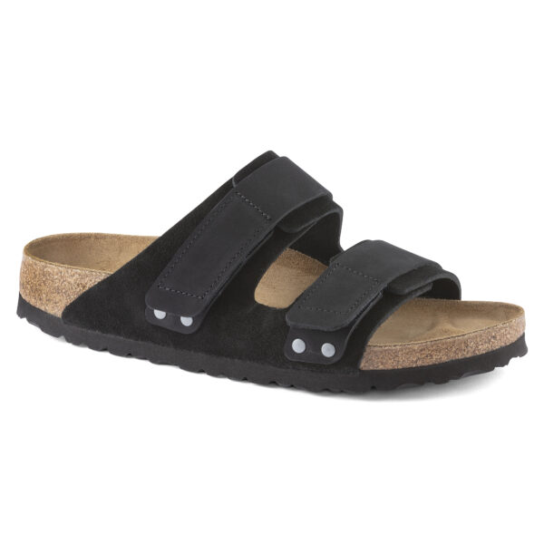 Birkenstock Ujı Vl Nu Erkek Siyah Çift Bantlı Terlik 1024832 - Görsel 2