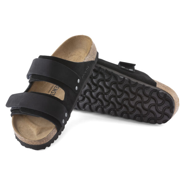 Birkenstock Ujı Vl Nu Erkek Siyah Çift Bantlı Terlik 1024832 - Görsel 3