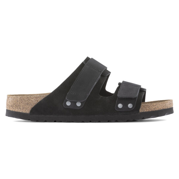 Birkenstock Ujı Vl Nu Erkek Siyah Çift Bantlı Terlik 1024832 - Görsel 6