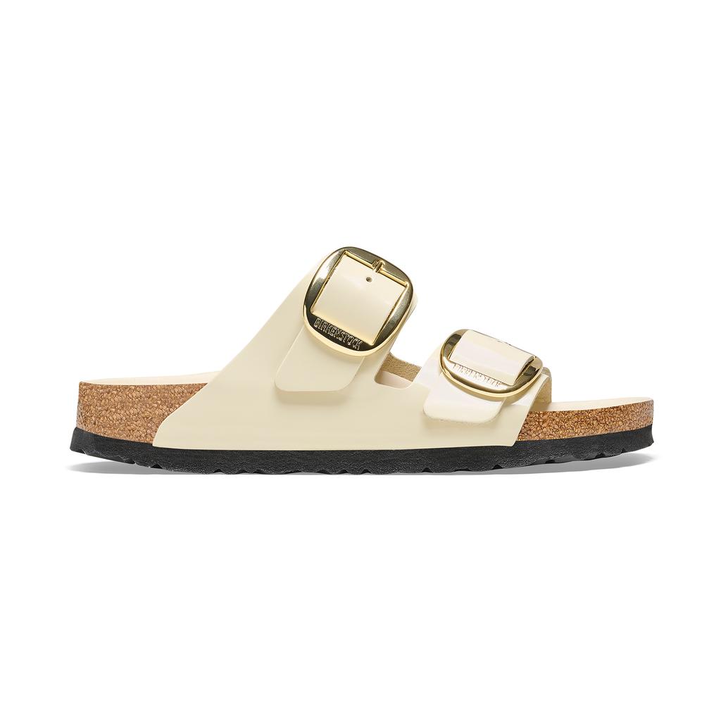 1026128-colorphotos-1026128-0164.jpg Birkenstock Arızona Bıg Buckle Nl Hıgh Shıne Bej Kadın Çift Tokalı terlik 1026128 - Görsel 1