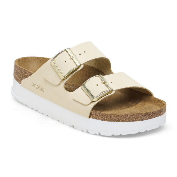 Birkenstock Arızona  Platform Flex Nu Kadın Bej Terlik 1026924 - Görsel 9