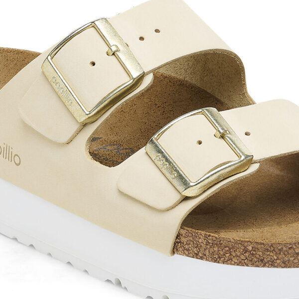 Birkenstock Arızona  Platform Flex Nu Kadın Bej Terlik 1026924 - Görsel 7