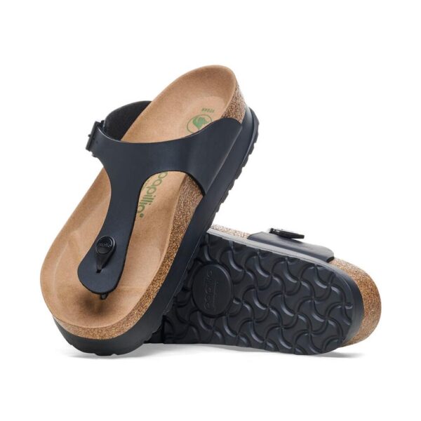 Birkenstock Gızeh Platform Flex Bf  Vegan Kadın Siyah Parmak Arası Terlik 1027367 - Görsel 3