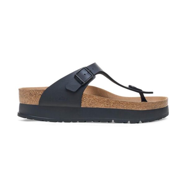 Birkenstock Gızeh Platform Flex Bf  Vegan Kadın Siyah Parmak Arası Terlik 1027367