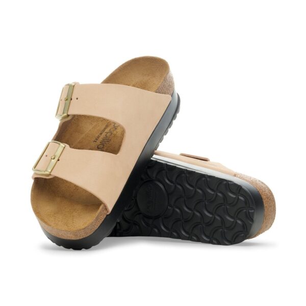Birkenstock Arızona Platform Flex Nu Kadın Krem Çift Bantlı Terlik 1028379 - Görsel 3