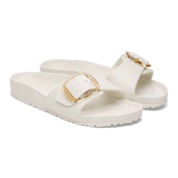 Birkenstock Madrıd Eva Bıg Buckle Kadın Krem Tek Bant Terlik 1029633 - Görsel 5