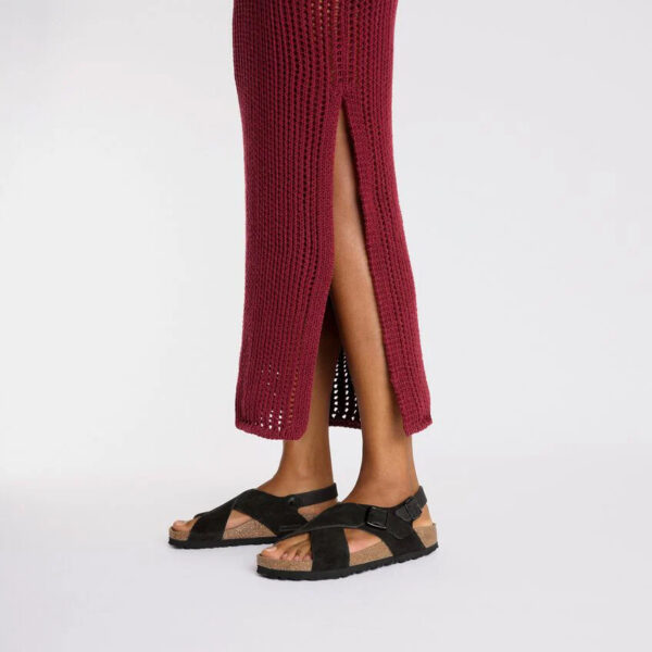 Birkenstock Tulum Sfb Vl Kadın Siyah Süet Sandalet 1029779 - Görsel 4