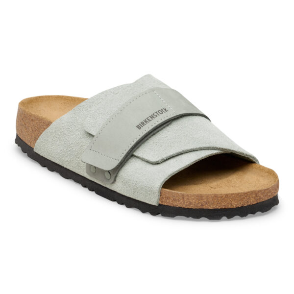 Birkenstock Kyoto Vl Nu Kadın Gri Süet Düz Terlik 1031730 - Görsel 2