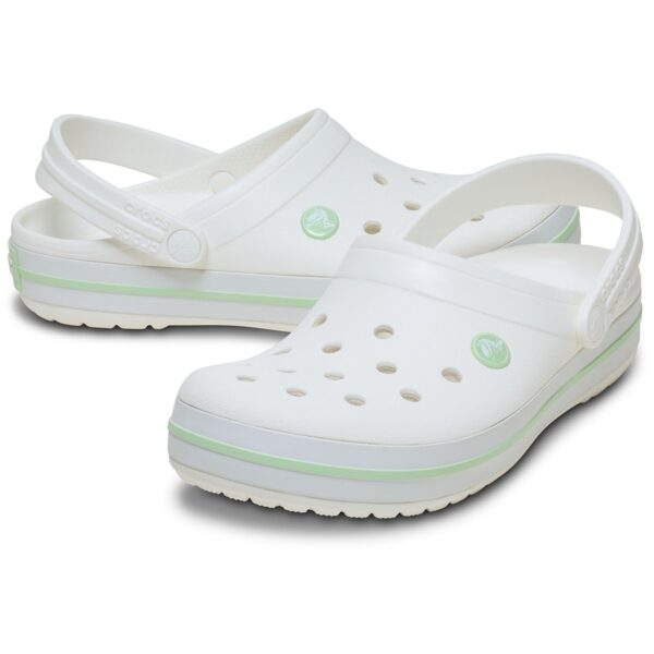 Crocs Crocband Clog Beyaz Yeşil Unisex 11016-1YL - Görsel 4