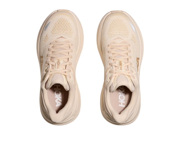 Hoka Bondı 9 Kadın Bej Koşu Ayakkabısı 1162012-VCH - Görsel 3