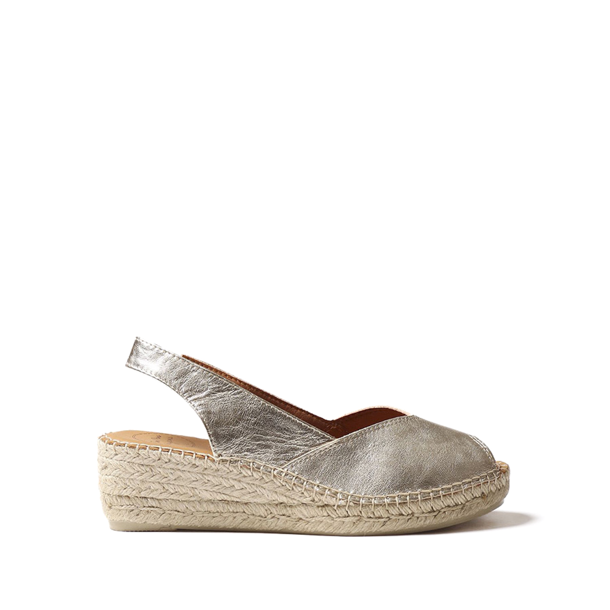 1tonw2020014-ptm-a-jpg.jpg Toni Pons Bernia-P Kadın Dolgu Topuk Espadril Platinum 1TONW2020014 - Görsel 1