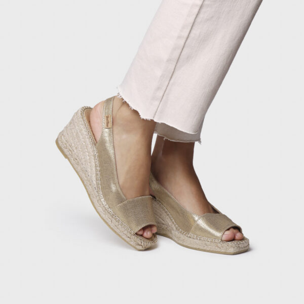 Toni Pons Fıore Platı Kadın Altın Dolgu Topuk Espadril 1TONW2025058 - Görsel 5