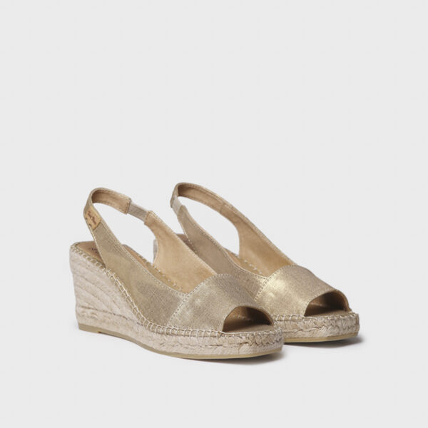 Toni Pons Fıore Platı Kadın Altın Dolgu Topuk Espadril 1TONW2025058 - Görsel 7