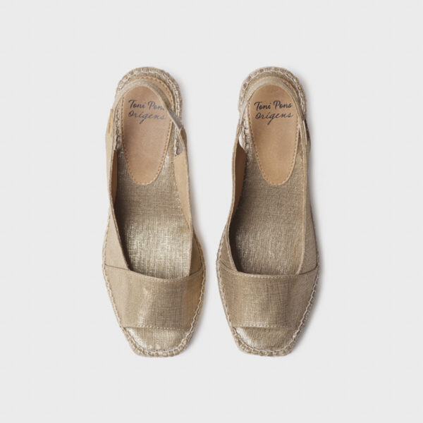 Toni Pons Fıore Platı Kadın Altın Dolgu Topuk Espadril 1TONW2025058 - Görsel 8