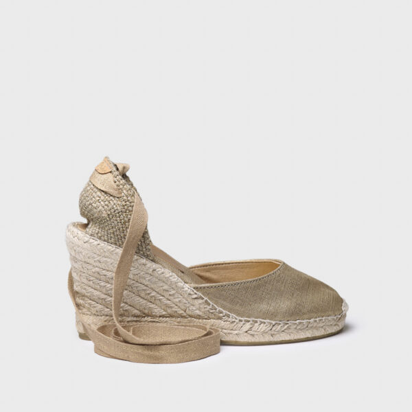 Toni Pons Florına Kadın Platin Dolgu Topuk Espadril 1TONW2025061 - Görsel 6