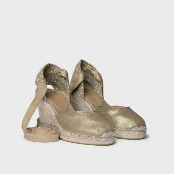 Toni Pons Florına Kadın Platin Dolgu Topuk Espadril 1TONW2025061 - Görsel 7