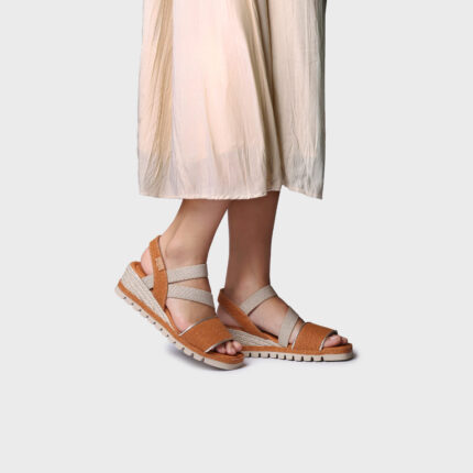 Toni Pons Oasıs Teula Turuncu Dolgu Topuk Espadril 1TONW2026109 Tile - Turuncu-Sarı-Pudra, 36