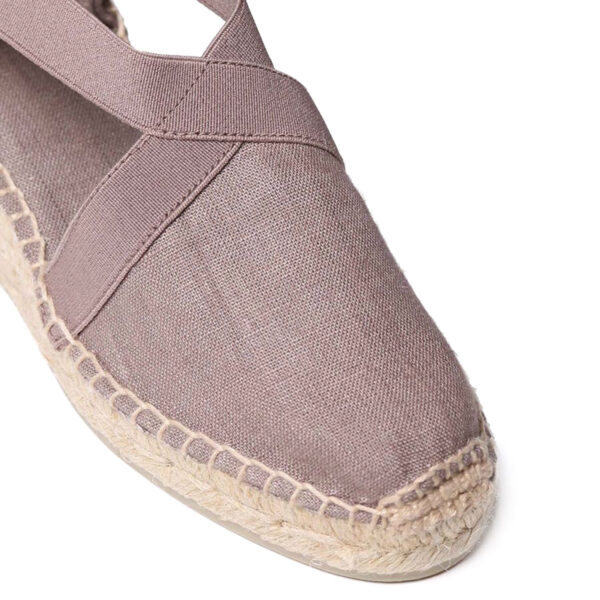 Toni Pons Ter Elactic Linen Taupe Kadın Açık Kahve Dolgu Topuk Espadril - Görsel 6