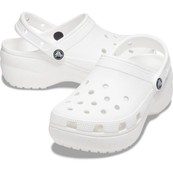 Crocs Classic Platform Clog W Beyaz Kadın Dolgu Topuk Terlik 206750-100 - Görsel 2