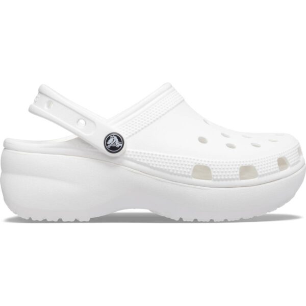 Crocs Classic Platform Clog W Beyaz Kadın Dolgu Topuk Terlik 206750-100