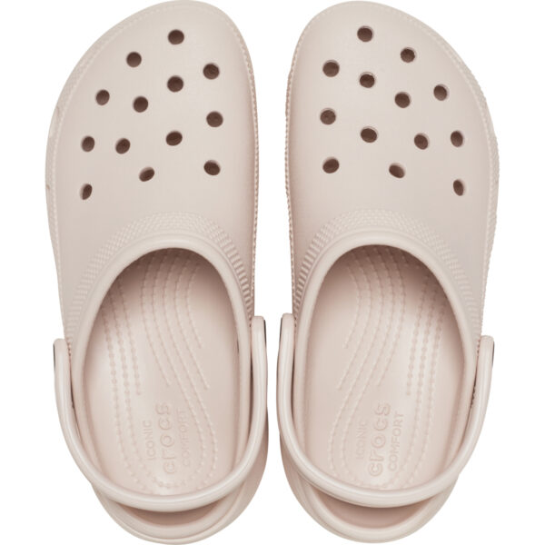 Crocs Classic Platform Clog W Pudra Kadın Dolgu Topuk Terlik 206750-6UR - Görsel 3