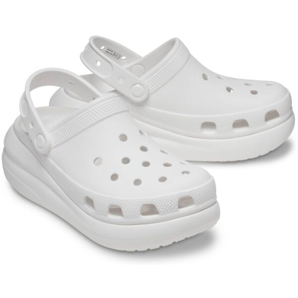 Crocs Classic Crush Clog Kadın Beyaz Dolgu Topuk Terlik  207521-100 - Görsel 3