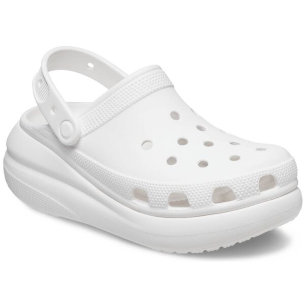 Crocs Classic Crush Clog Kadın Beyaz Dolgu Topuk Terlik  207521-100 - Görsel 4