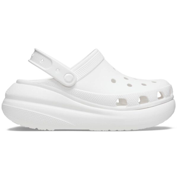 Crocs Classic Crush Clog Kadın Beyaz Dolgu Topuk Terlik  207521-100