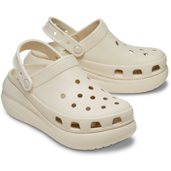 Crocs Classic Crush Clog Kadın Krem Dolgu Topuk Terlik  207521-2Y2 - Görsel 3
