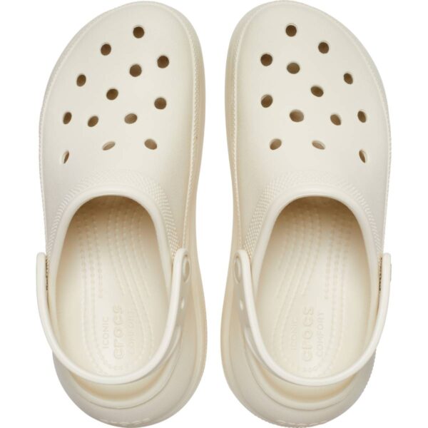Crocs Classic Crush Clog Kadın Krem Dolgu Topuk Terlik  207521-2Y2 - Görsel 4