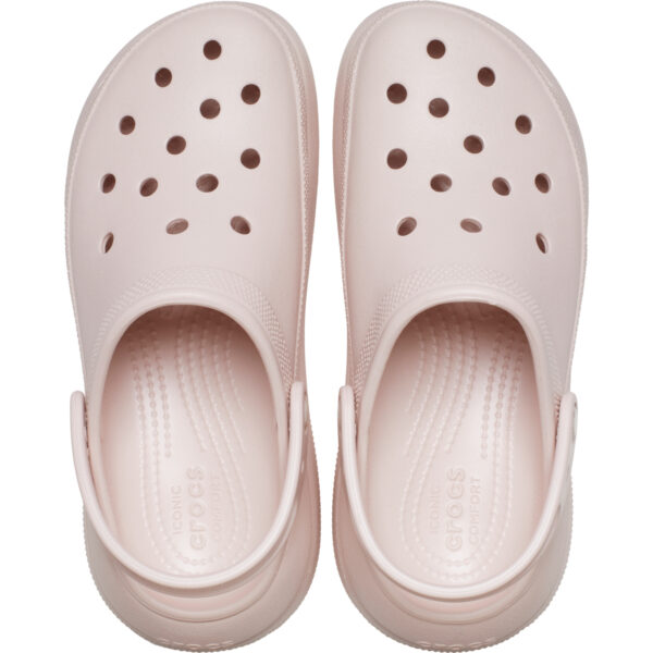Crocs Classic Crush Clog Kadın Açık Pembe Dolgu Topuk Terlik  207521-6UR - Görsel 4