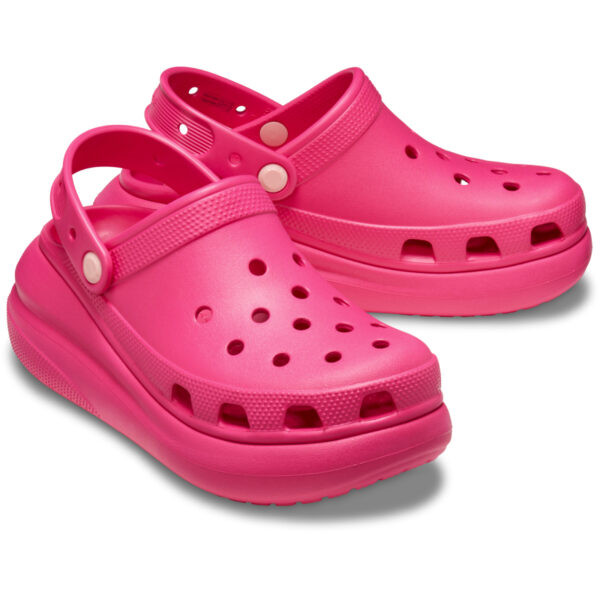 Crocs Classic Crush Clog Kadın Fuşya Dolgu Topuk Terlik  207521-6ZQ - Görsel 3