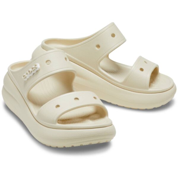 Crocs Classic Crush Sandal Kadın Krem Terlik 207670-2Y2 - Görsel 2
