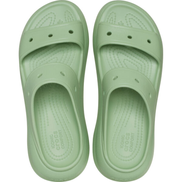 Crocs Classic Crush Sandal Kadın Yeşil Terlik 207670-374 - Görsel 3