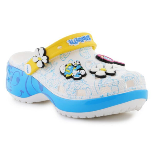 Crocs Smurfs Platform Clog Kadın Multi Dolgu Topuk Terlik 210822-90H - Görsel 3