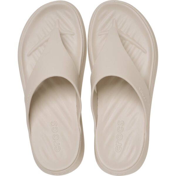 Crocs Gataway Triangle Flip Kadın Krem Parmak Arası Terlik 212018-2MC - Görsel 5